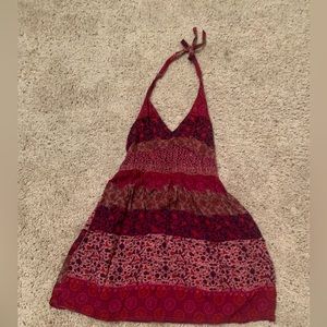 Burgundy dress